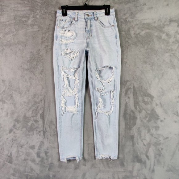 American Eagle Outfitters Light Blue High Rise Jeans - Picture 1 of 10